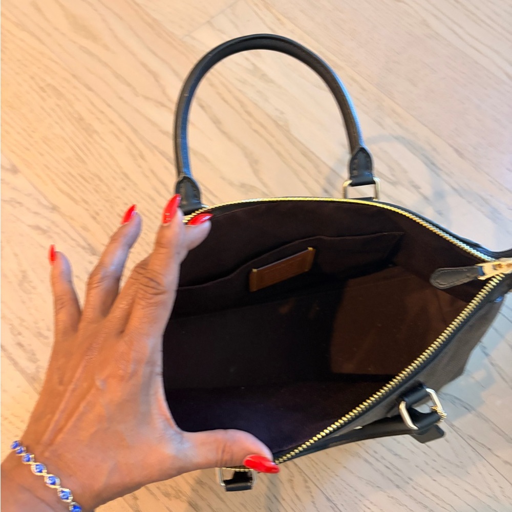 Coach Brown Leather Patch Bag - image 2